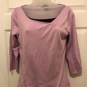 Lavender with a black under lay top by INC size M
